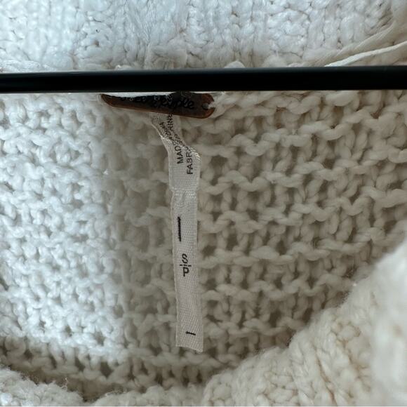 FREE PEOPLE White Horses Mockneck Tunic Ivory in Small - Picture 3 of 7